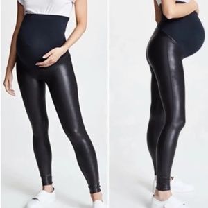 Spanx Mama Faux Leather Leggings